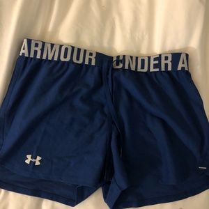 blue under armour shorts